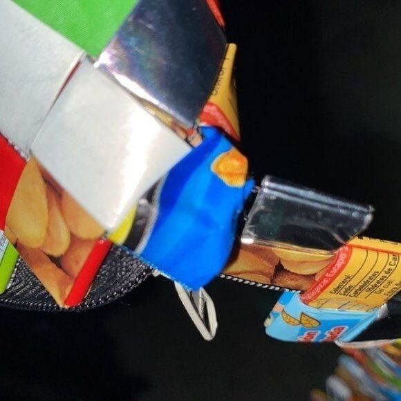 Recycled Candy Wrapper Handmade Purse Size Small - Picture 13 of 15